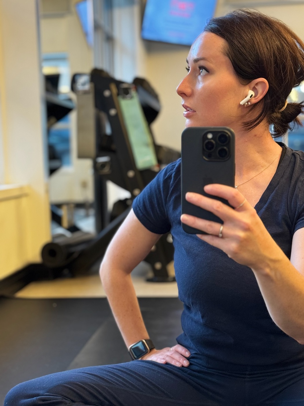 Olivia Svrchek at the gym